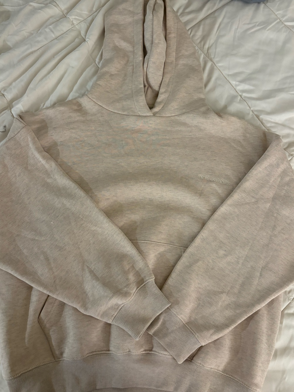Boohoo Women’s Light Beige Hoodie